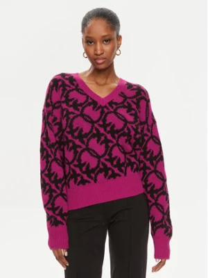 Pinko Sweter Ovino 101575 A11F Różowy Regular Fit