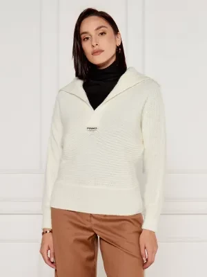 Pinko Sweter SNOWSHOE | Regular Fit | z dodatkiem wełny