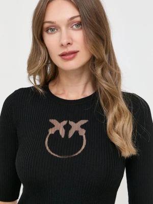 Pinko sweter wełniany czarny