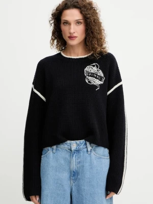 Pinko sweter wełniany damski kolor niebieski 105397 A2PK
