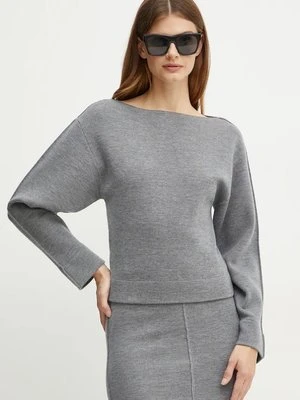 Pinko sweter wełniany damski kolor szary 103947 A221