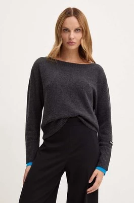 Pinko sweter wełniany damski kolor szary 104467 A277