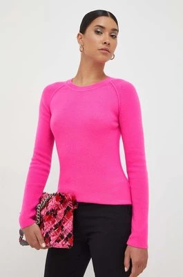 Pinko sweter z domieszką wełny damski kolor różowy 102121.A1A7