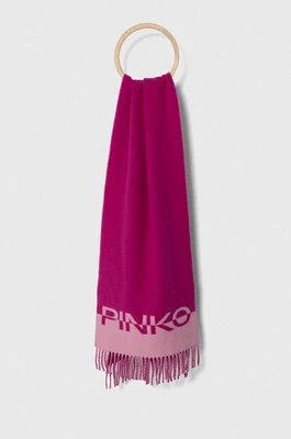 Pinko szalik wełniany kolor fioletowy wzorzysty 101789.A15I