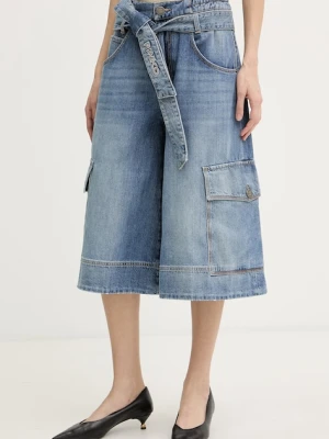Pinko szorty cargo damskie jeansowe niebieski
