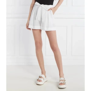 Pinko Szorty PRIMULA | Relaxed fit | z dodatkiem lnu