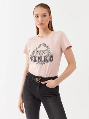 Pinko T-Shirt 100355 A13O Różowy Regular Fit