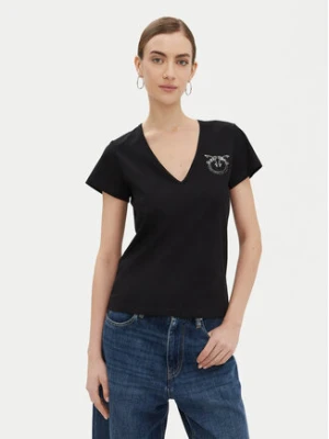 PINKO T-Shirt 100372 A24E Czarny Regular Fit