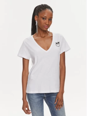 Pinko T-Shirt 102950 A1N8 Biały Relaxed Fit