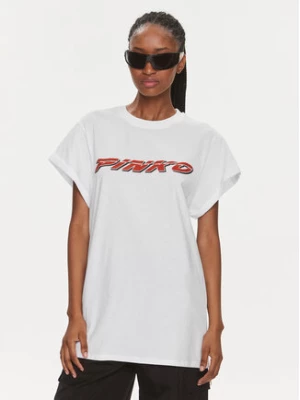 Pinko T-Shirt 103138 A1P7 Biały Relaxed Fit