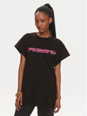 Pinko T-Shirt 103138 A1P7 Czarny Relaxed Fit