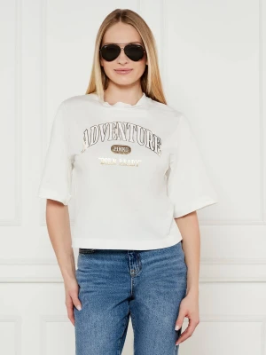 Pinko T-shirt Adventure | Loose fit biały