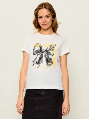 Pinko T-shirt Basico | Regular Fit ecru