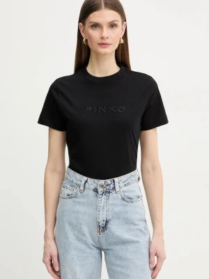 Pinko t-shirt bawełniany czarny