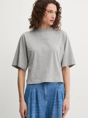 Pinko t-shirt bawełniany szary