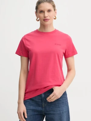Pinko t-shirt bawełniany czerwony