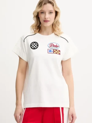 Pinko t-shirt bawełniany damski kolor beżowy 105270 A2ME