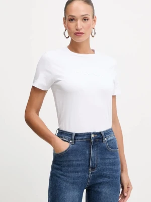 Pinko t-shirt bawełniany damski kolor biały 101752 A2RD