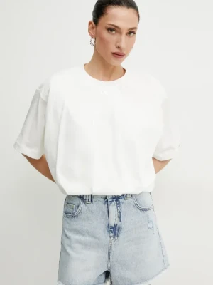 Pinko t-shirt bawełniany damski kolor biały 104257 A2D2