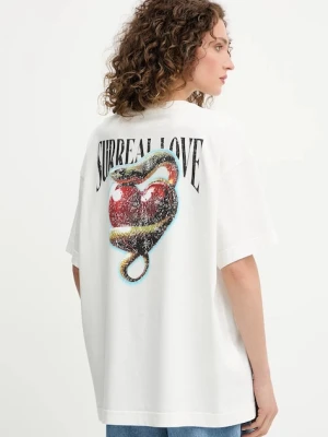 Pinko t-shirt bawełniany damski kolor biały 105538 A2TJ