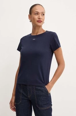 Pinko t-shirt bawełniany damski kolor granatowy 100373 A228