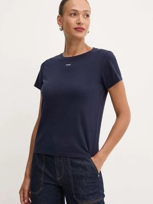 Pinko t-shirt bawełniany damski kolor granatowy 100373 A228