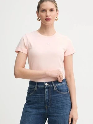 Pinko t-shirt bawełniany damski kolor różowy 100355 A2HN