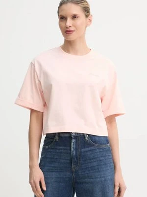 Pinko t-shirt bawełniany damski kolor różowy 104882 A2HN