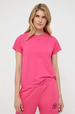 Pinko t-shirt bawełniany kolor różowy 100373.A0KP