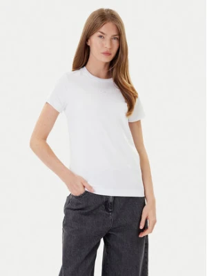 PINKO T-Shirt Bussolotto 100355 A2RD Biały Regular Fit