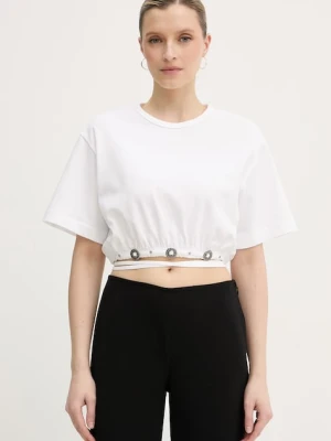 Pinko t-shirt damski bawełniany biały