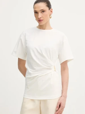 Pinko t-shirt damski bawełniany z elastanem