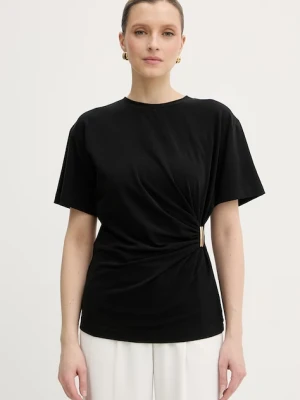 Pinko t-shirt damski bawełniany z elastanem