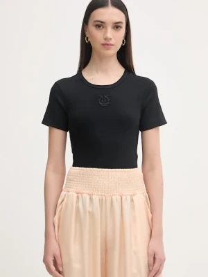 Pinko T-shirt damski bawełniany z elastanem