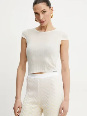 Pinko t-shirt damski kolor beżowy 104773 A1ND
