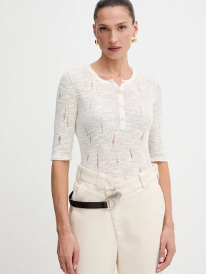 Pinko t-shirt damskie kolor beżowy 105142 A2LP