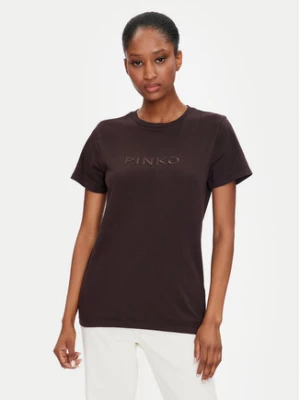 Pinko T-Shirt Moro 101752 A227 Brązowy Regular Fit