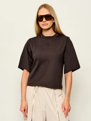 Pinko T-shirt Niamey | Cropped Fit brązowy