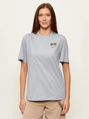 Pinko T-shirt STREPITOSO | Regular Fit błękitny