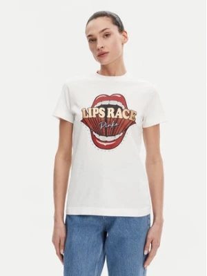 PINKO T-Shirt Trapani 105050 A2D8 Biały Regular Fit