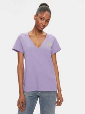 Pinko T-Shirt Turbato 100372 A151 Fioletowy Regular Fit