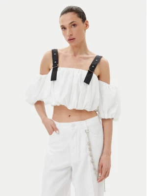 PINKO Top 105176 A2LD Biały Regular Fit