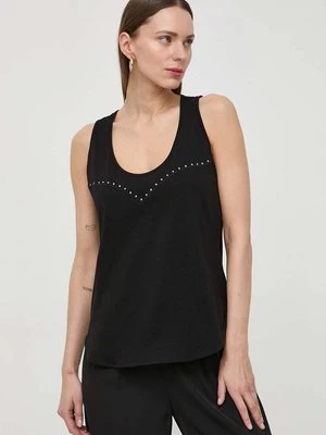 Pinko top bawełniany kolor czarny 103729 A1XR