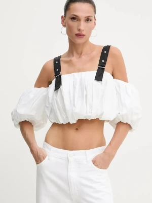 Pinko top damska kolor biały gładka 105176 A2LD