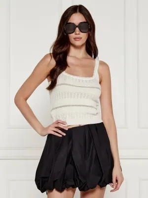 Pinko Top PLOSE | Regular Fit | z dodatkiem jedwabiu