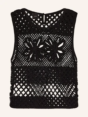 Pinko Top Szydełkowy Gonzano schwarz