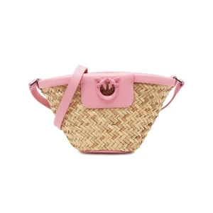 Pinko Torba plażowa LOVE SUMMER BUCKET | z dodatkiem skóry