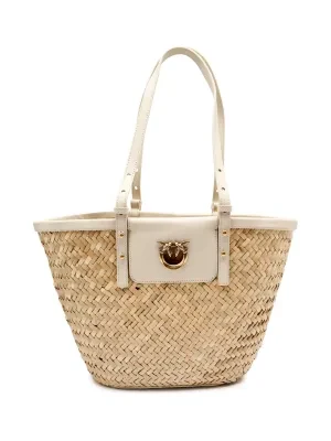 Pinko Torba plażowa LOVE SUMMER | z dodatkiem skóry