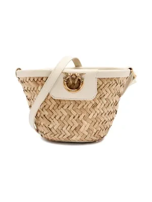 Pinko Torba plażowa LOVE SUMMER | z dodatkiem skóry