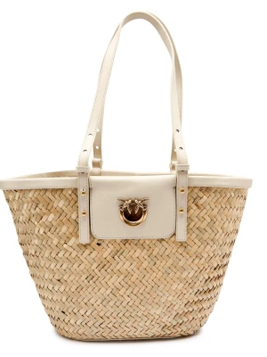 Pinko Torba plażowa LOVE SUMMER | z dodatkiem skóry